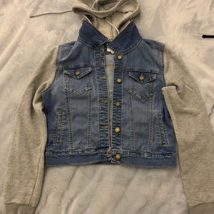 Hooded jean jacket